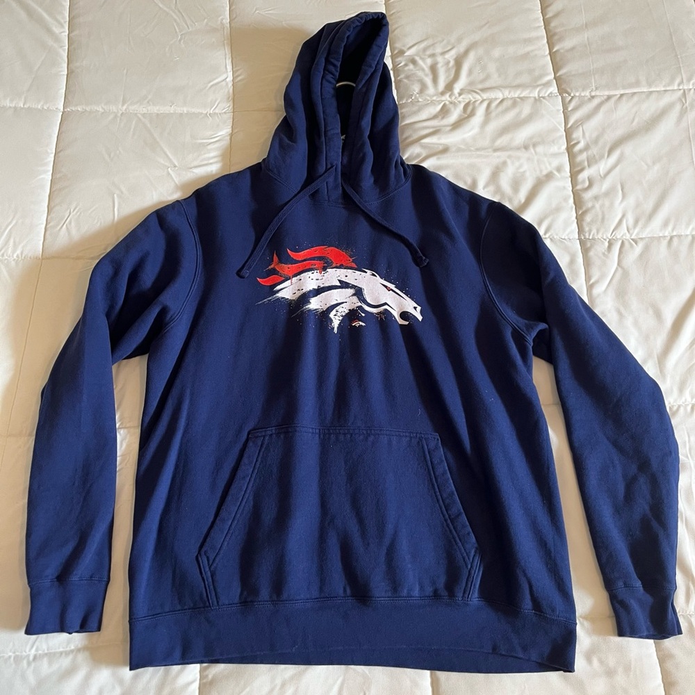 Denver Broncos Fanatics Navy Blue Hoodie